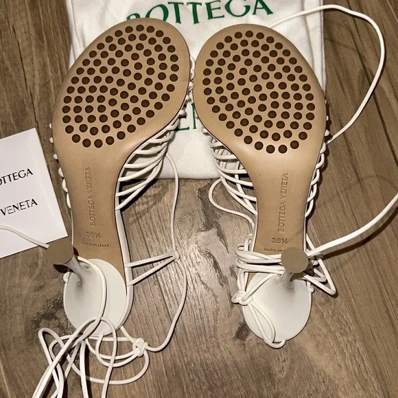 Bottega Veneta Dot Lace Up Sandals - Picture 10 of 10